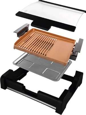 Milex CopperFusion Glass Lid Grill
