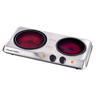 Russell Hobbs Double Infrared Hotplate (1200W | Silver)