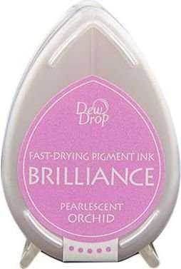Tsukineko Brilliance Dew Drop Ink Pad - Pearlescent Orchid