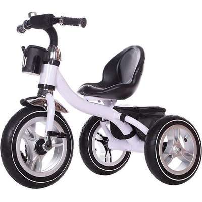 Little Bambino Tricycle with High Chair and Storage Bag - White