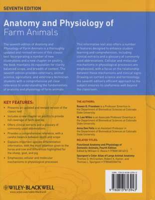 Anatomy and Physiology of Farm Animals (Hardcover, 7th Edition)