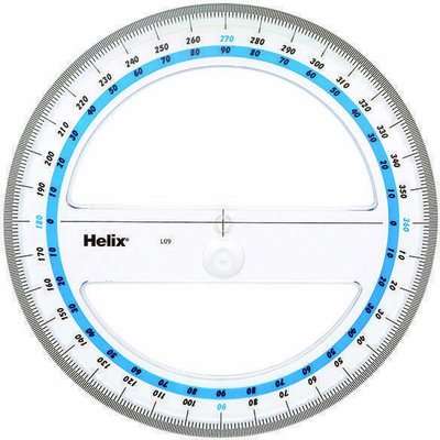 Helix 360 Degree Protractor - Wallet (15cm)