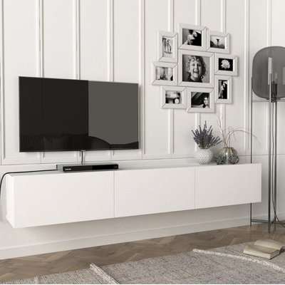 Homemark Armoire's Damla Floating TV Stand (Dark Brown)