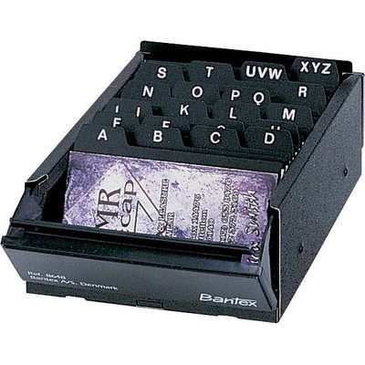 Bantex B8648 Business Card Filing Boxes (400 Cards)