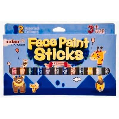 KB Face Paint Sticks (12 Assorted Colours)