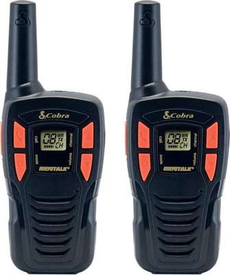 Cobra Adventure AM-245 2-Way Radios (5km)(Set of 2)(Black and Orange)