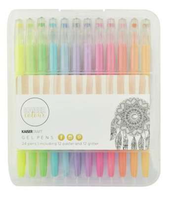 Kaisercraft Gel Pen Box - 24 Colours