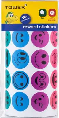 Tower Reward Range - Faces Value Roll (Mixed Colours)(1000 Stickers)