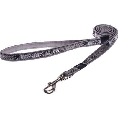 Rogz Fancy Dress Scooter Fixed Dog Lead - Medium 16mm (Silver Gecko Design)