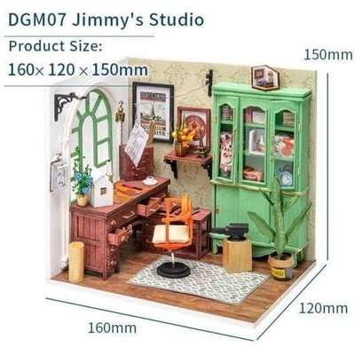 Robotime DIY Wooden Model House Kit - Jimmy's Studio