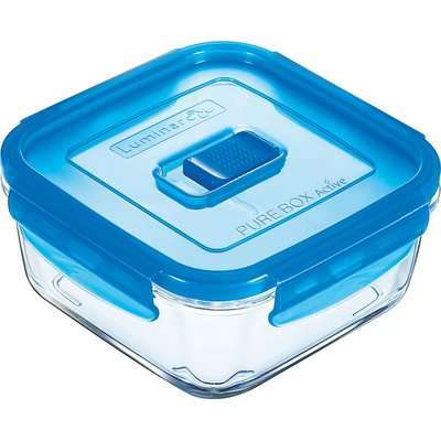Luminarc Pure Box Active Square Glass Food Keeper 380ml