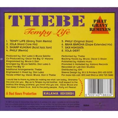 Tempy Life - Phat Gravy Remixes (CD)