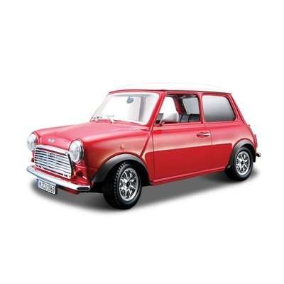 Bburago Classics 1969 Mini Cooper Green With White Roof (1:32)