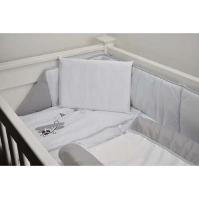Cabbage Creek - 5 Piece Cotton Linen Set (Aeroplane Grey)