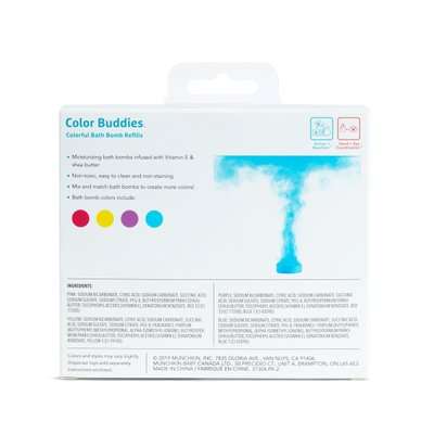 Munchkin 37304 40-Piece Colour Buddies Bath Bomb Refill Set