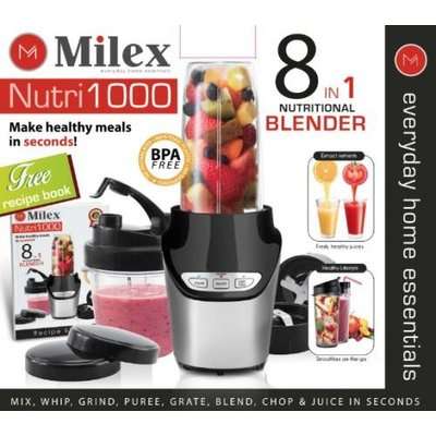 Milex Nutri1000 8-In-1 Blender (1000W)
