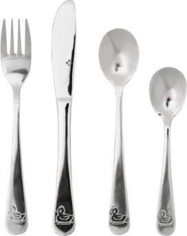 Eetrite Baby Cutlery Set Duck Design 20cm (4 Pieces)