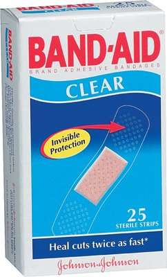 Band-Aid Clear Strips 25's