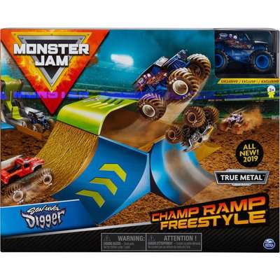 Monster Jam Basic Stunt Die-Cast Vehicle Playset 1:64 (Supplied pack may vary)