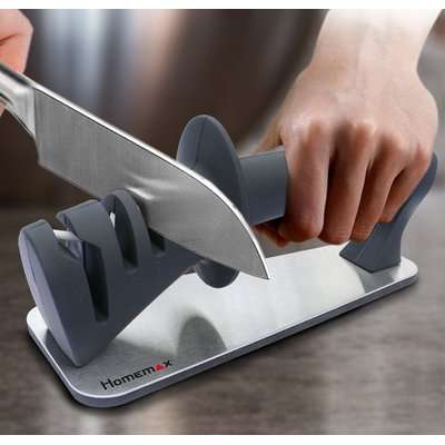 Homemax Samurai 4-in-1 Knife & Scissor Sharpener
