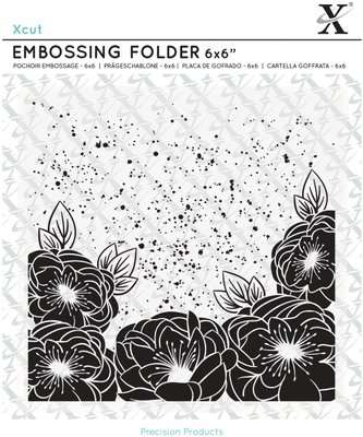Xcut Embossing Folder Full Bloom Roses (6x6)