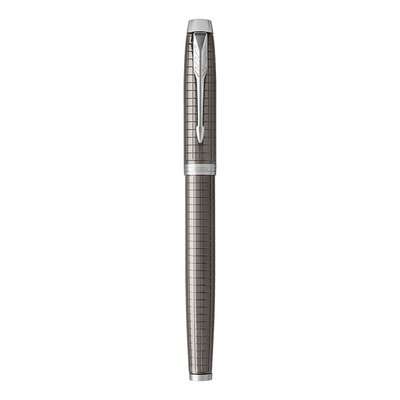 Parker IM Premium Medium Nib Fountain Pen (Dark Espresso with Chrome Trim)(Blue Ink) - Presented in