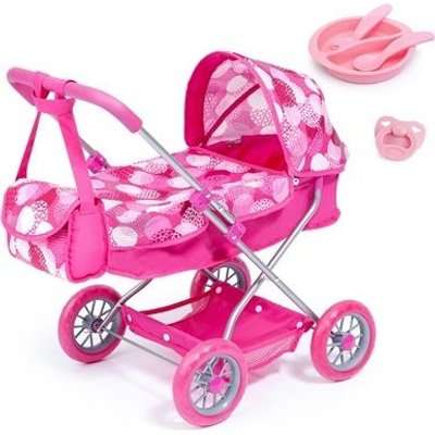 Bayer Smarty Doll's Pram Set with Bag & Accessories (Pink)