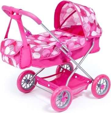 Bayer Smarty Doll's Pram Set with Bag & Accessories (Pink)