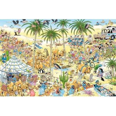 Jumbo Jan Van Haasteren Jigsaw Puzzle - The Oasis (1500 Pieces)