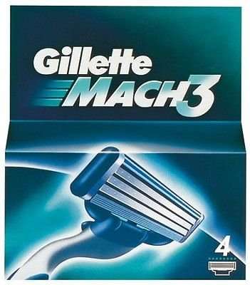 Gillette Mach3 Replacement Razor Cartridges (4's)