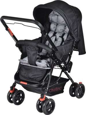 Chelino Star 4-Wheel Stroller (Black/Grey)