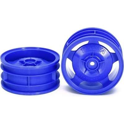 Tamiya 4WD Buggy Front Star-Dished Wheels (Blue)