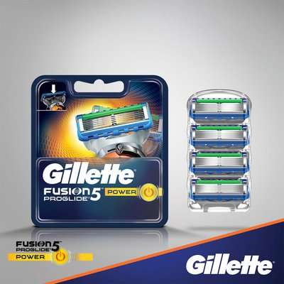 Gillette Fusion5 Proglide Power Replacement Razor Cartridges (4's)