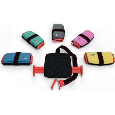 Mifold Grab & Go Car Booster Seat (Denim Blue)