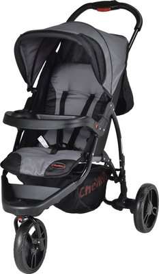 Chelino Rocky 3 Position Baby Stroller (Grey/Black)