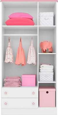 Linx Baby Wardrobe (White | Pink)
