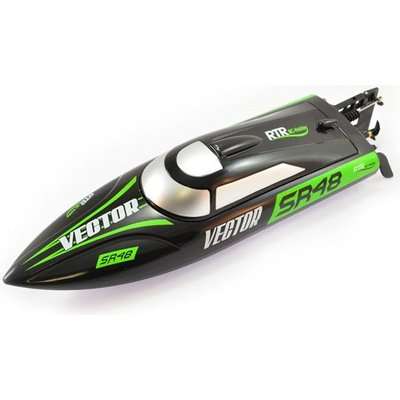 Exhobby R/C Vector SR48 Brushed Boat with Battery & USB Charger