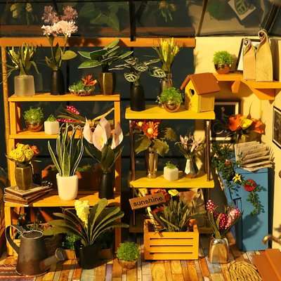 Robotime Wooden Model DIY House Kit - Cathy's Flower House