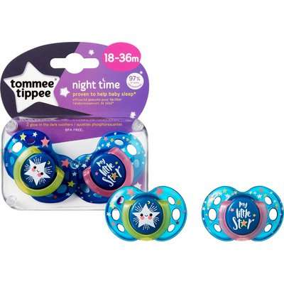 Tommee Tippee Closer to Nature Night Soother (18 - 36 Months | 2 Pack)