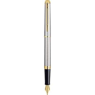 Waterman Hemisphere Essential Medium Fountain Pen (Stainless Steel and Gold)