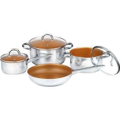 Legend Retro Chef Non-Stick Stainless Steel Set (7 Piece)