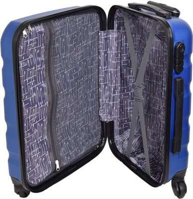 Marco Aviator Luggage Bag - 24 inch, High quality ABS  (Blue)