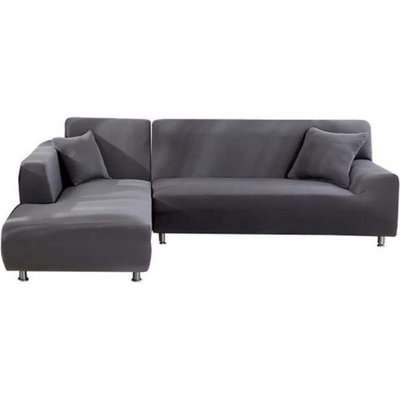 Fine Living - L Shape Couch Cover (Grey)