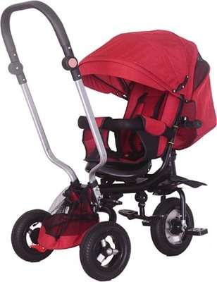 Little Bambino Trendsetter 5 in 1 Canopy Kids Tricycle (Ages 1-6)(Red)
