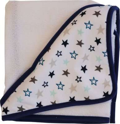 Snuggletime Supersoft Hooded Microfibre Towel (Blue Star)