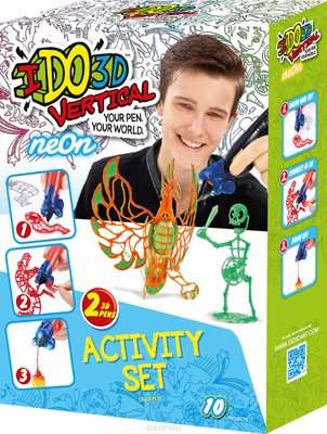 IDO3D Vertical 2 Pen Set (Supplied Colour May Vary)