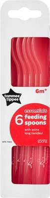Tommee Tippee - Essentials Feeding Spoons (6 Pack | Supplied Colour May Vary)