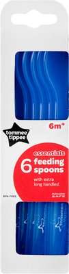 Tommee Tippee - Essentials Feeding Spoons (6 Pack | Supplied Colour May Vary)