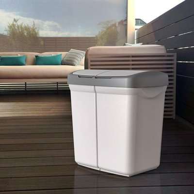 Meliconi 2 x 25L Ecobin (White)