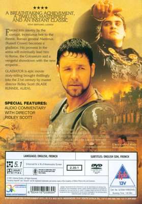 Gladiator (English, French, DVD)